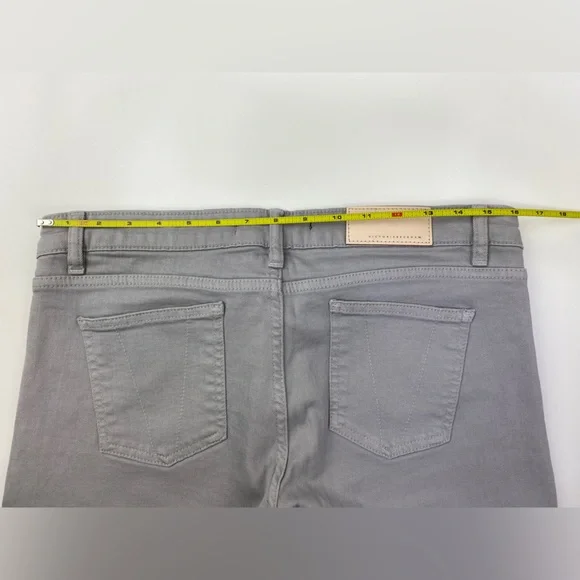 Victoria Beckham Gray Denim Ankle Skinny Jean Size 32 - Picture 10 of 13